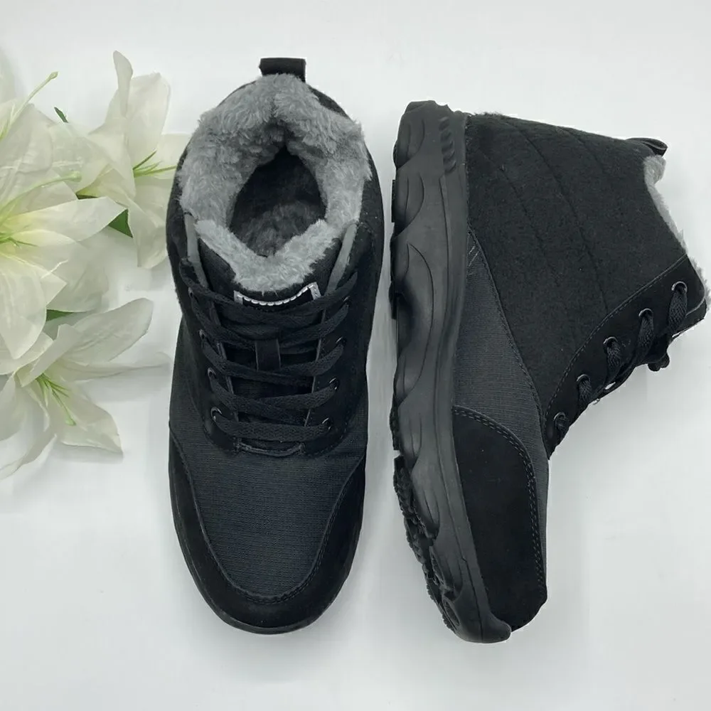 Snow Boots Faux Fur Lined Booties Anti-Slip Ankle Boots Winter Sneakers Size 9